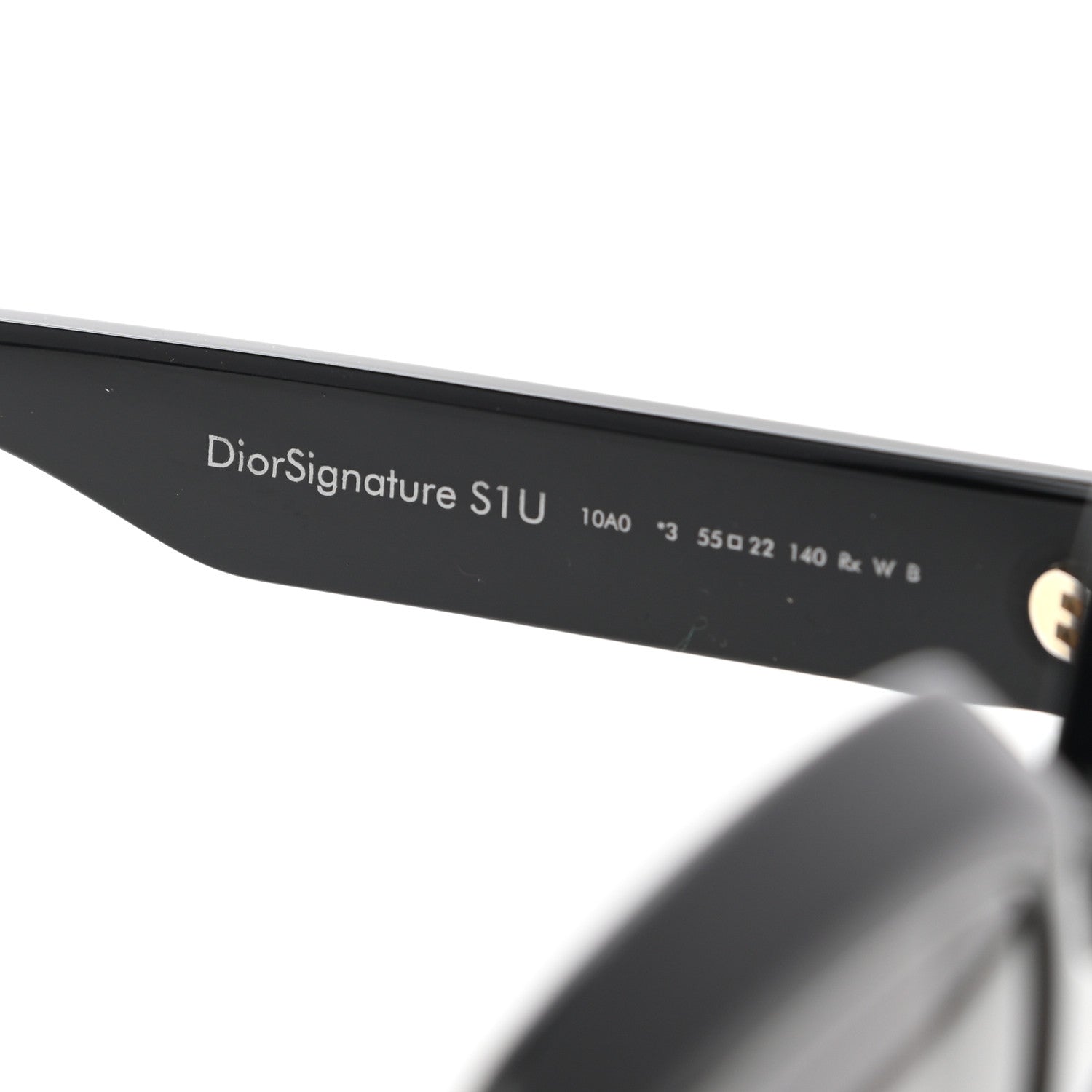 Christian Dior Acetate Diorsignature S1U Square Sunglasses Black 5 of 7