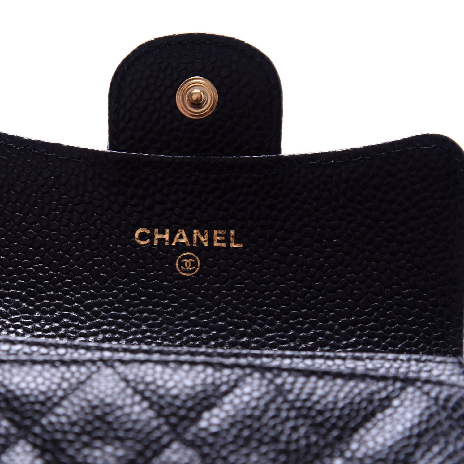 Chanel Caviar Quilted Flap Card Holder Black 6 of 9