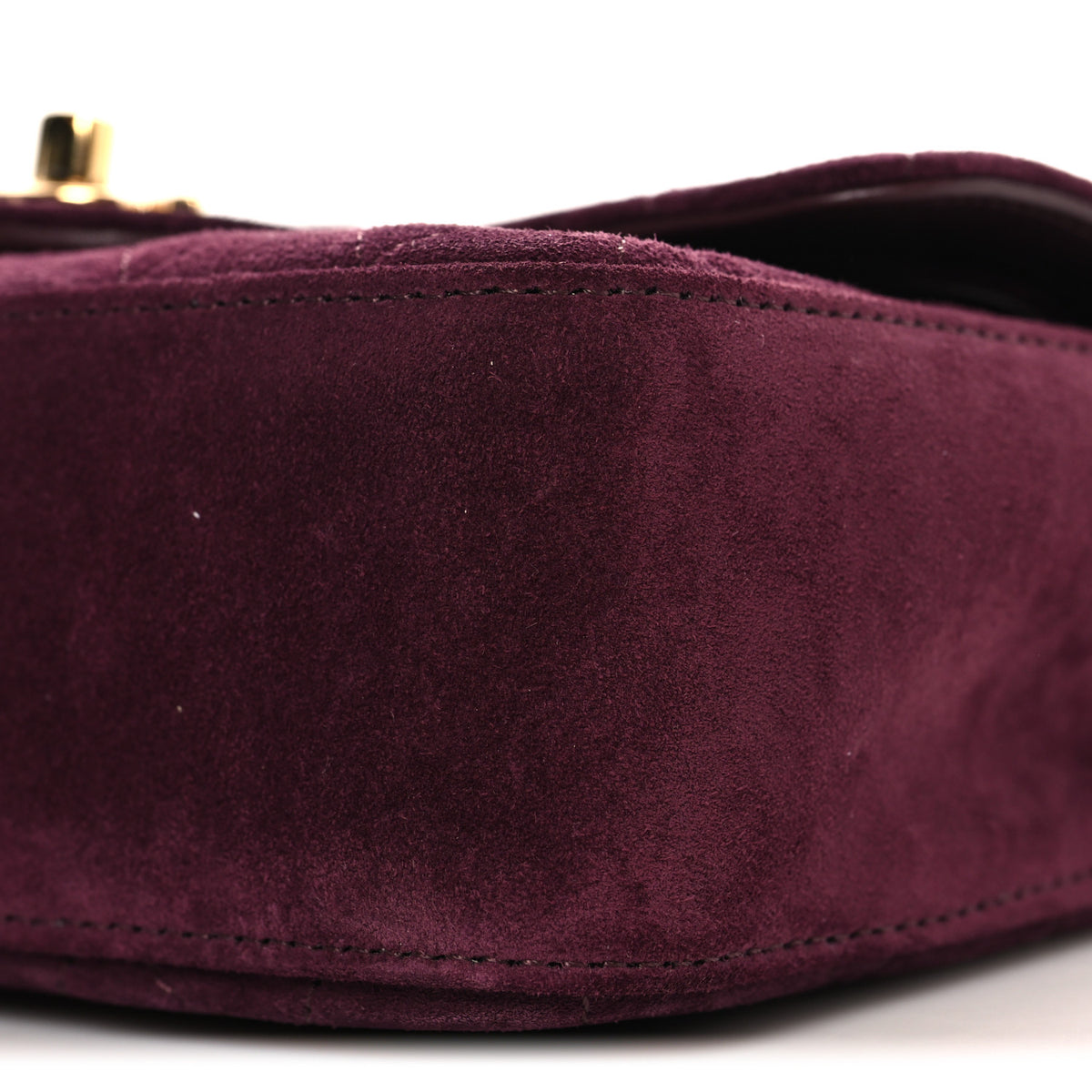 Chanel Suede Calfskin Mini Souplissimo Flap Burgundy 10 of 11