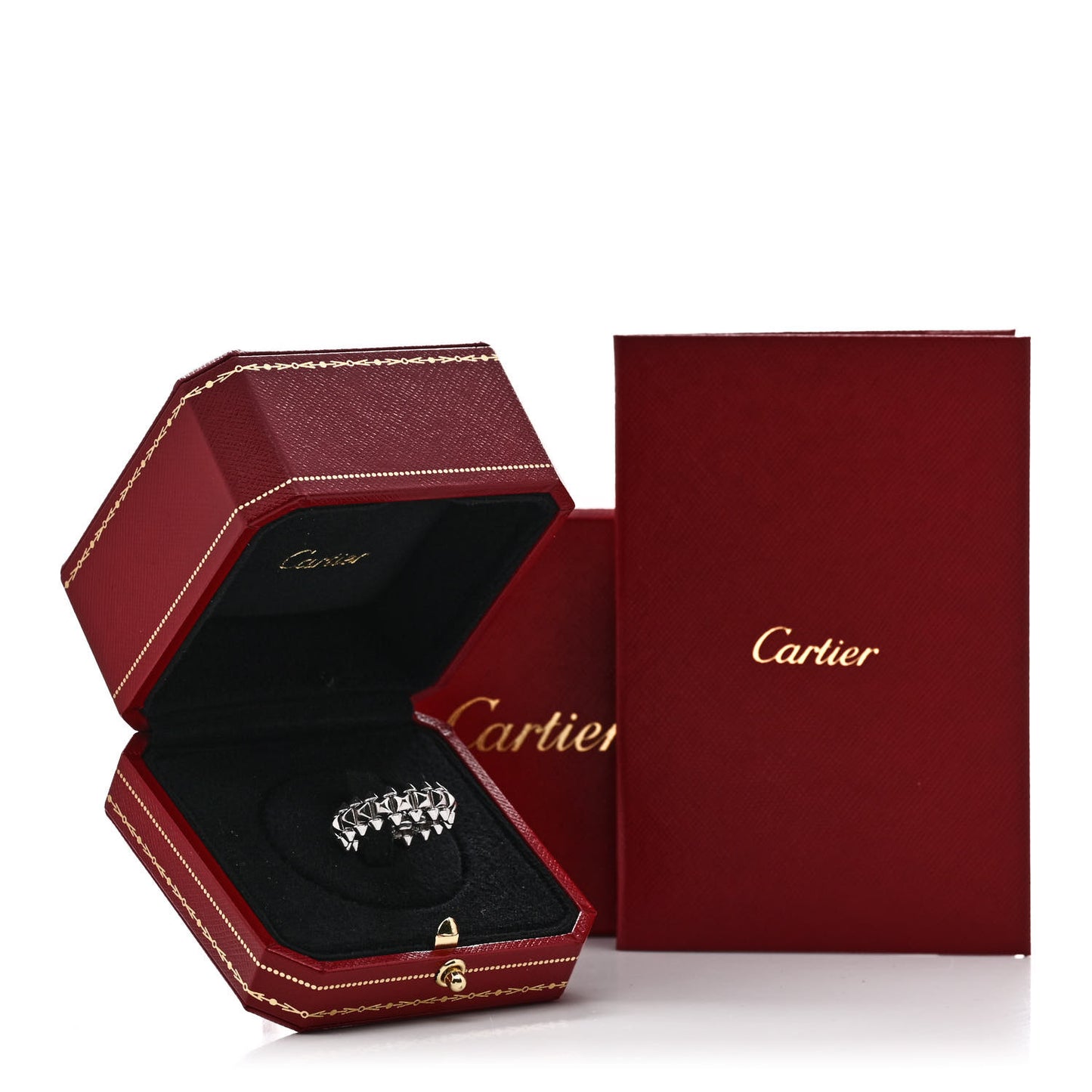 18K White Gold MM Clash De Cartier Ring 52 6