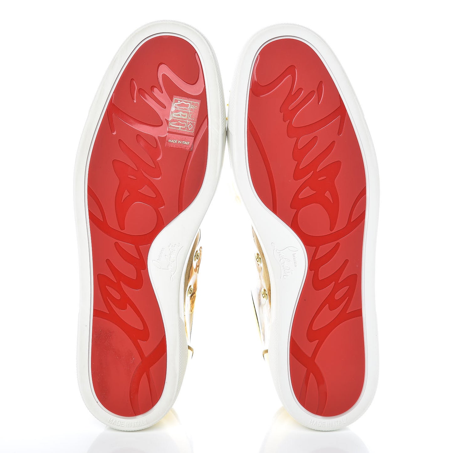 Ruban Calfskin Seavaste Flat Sneakers 42.5 Gold