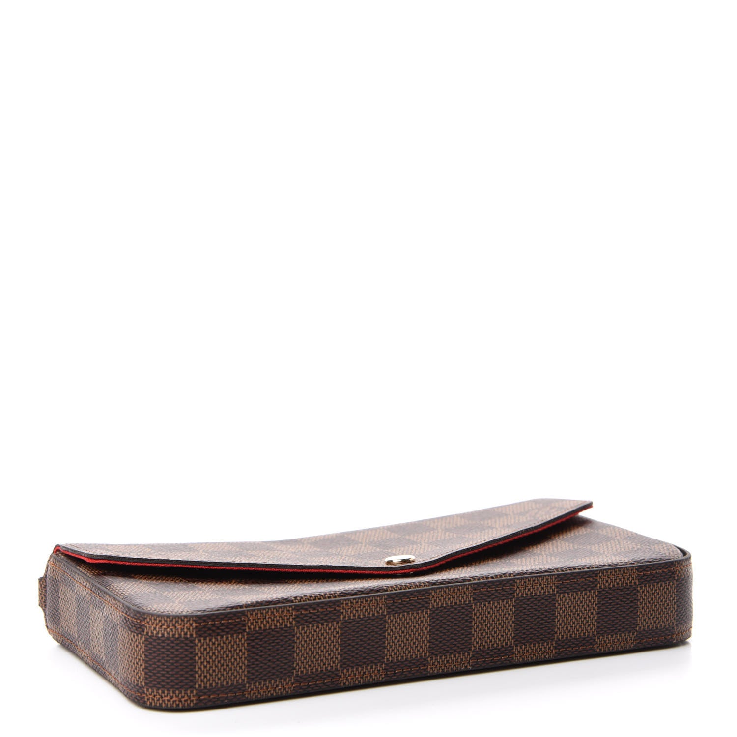 Louis Vuitton Damier Ebene Pochette Felicie Chain Wallet 4 of 6