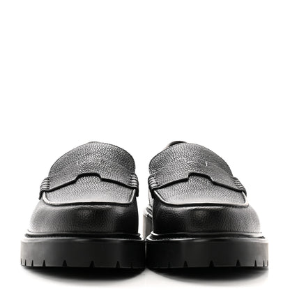 Hermes Buffalo Mens Klement Loafers 44.5 Black 2 of 8