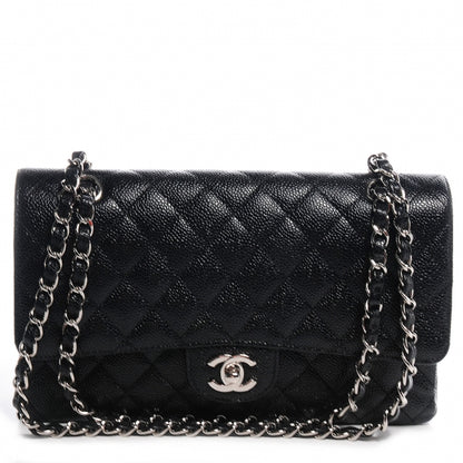 Chanel Caviar Quilted Medium Double Flap Black 1 of 7