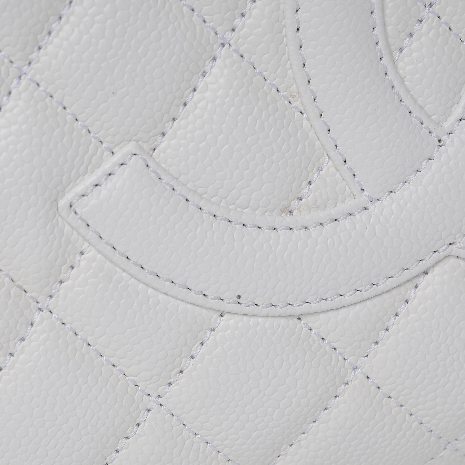 Chanel Caviar Quilted Grand Shopping Tote GST White 8 of 8