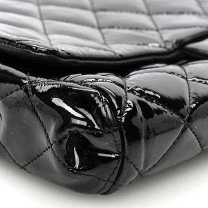Chanel Patent Quilted Clutch with Chain Flap Black 9 of 13