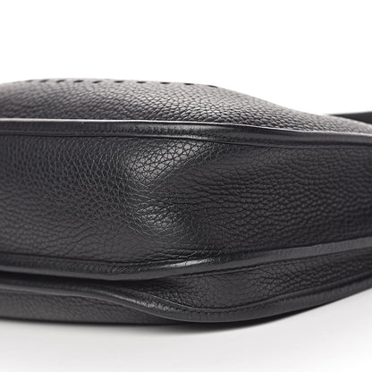 Hermes Taurillon Clemence Evelyne III PM Black 10 of 11