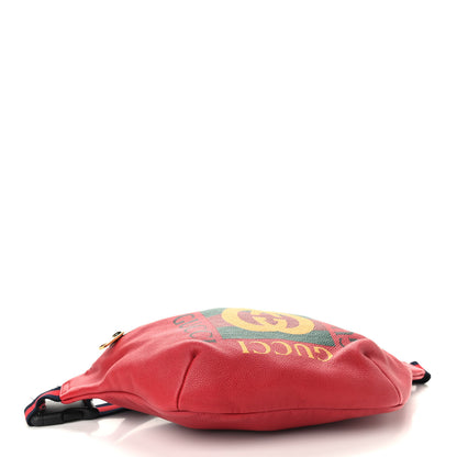 Gucci Grained Calfskin Logo Belt Bag Hibiscus Red 4 of 10