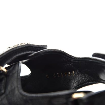 Chanel Grained Calfskin Velcro Dad Sandals 41 Black 10 of 11