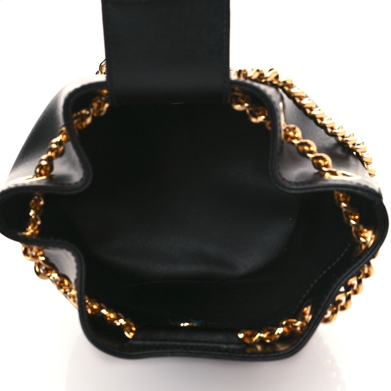 Salvatore Ferragamo Calfskin Vara Bow Bucket Bag Black 4 of 8