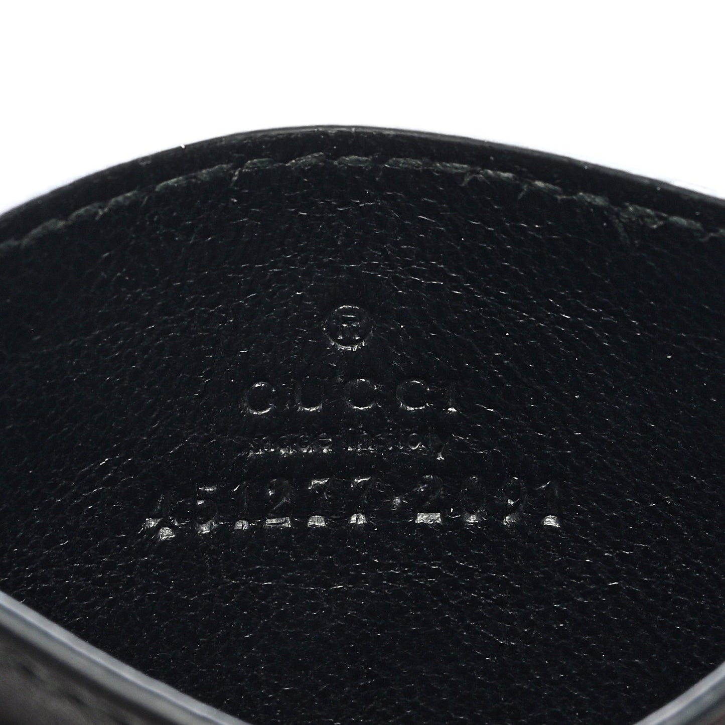 GG Supreme Monogram Bee Print Card Holder Black