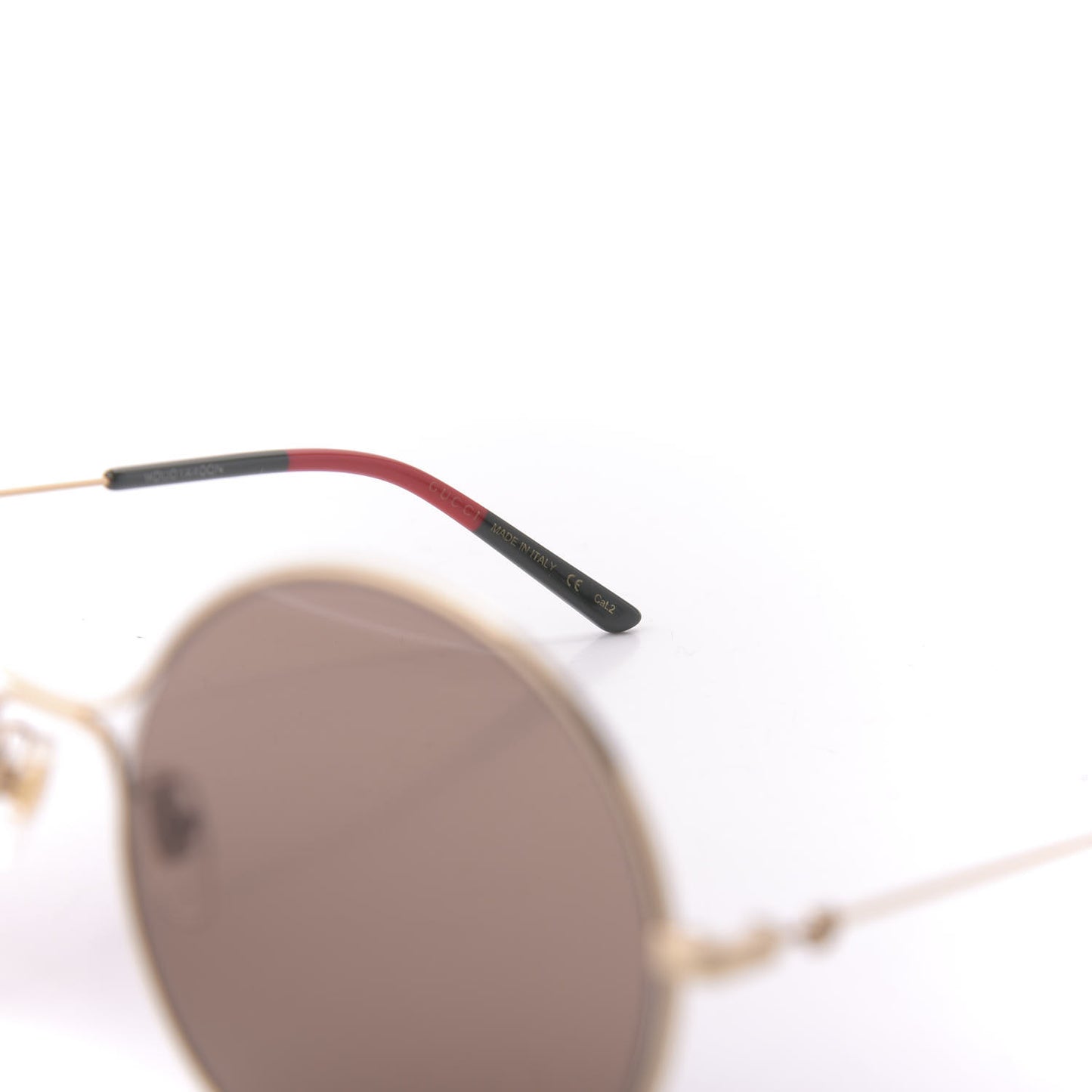 Round Sunglasses GG0395S Red Green
