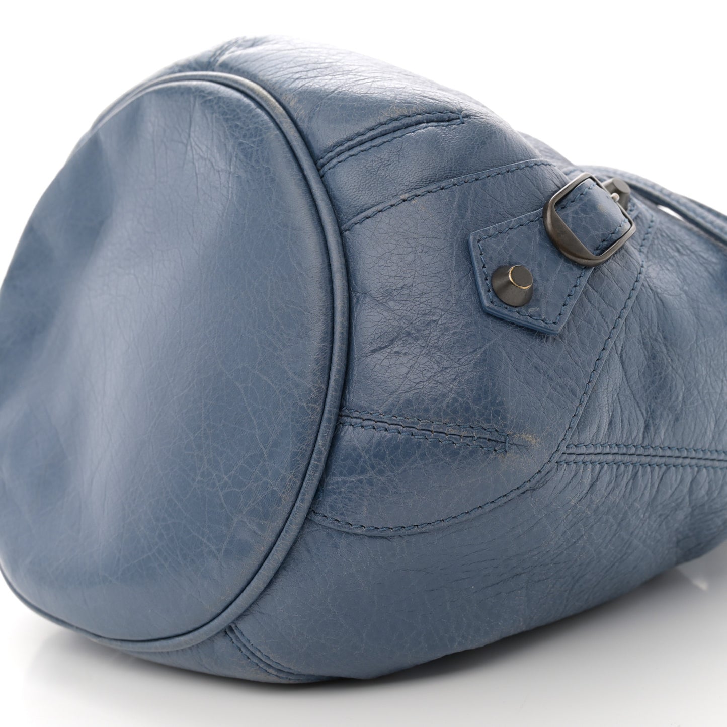 Agneau Classic Hardware Mini Pompon Bleu Persan