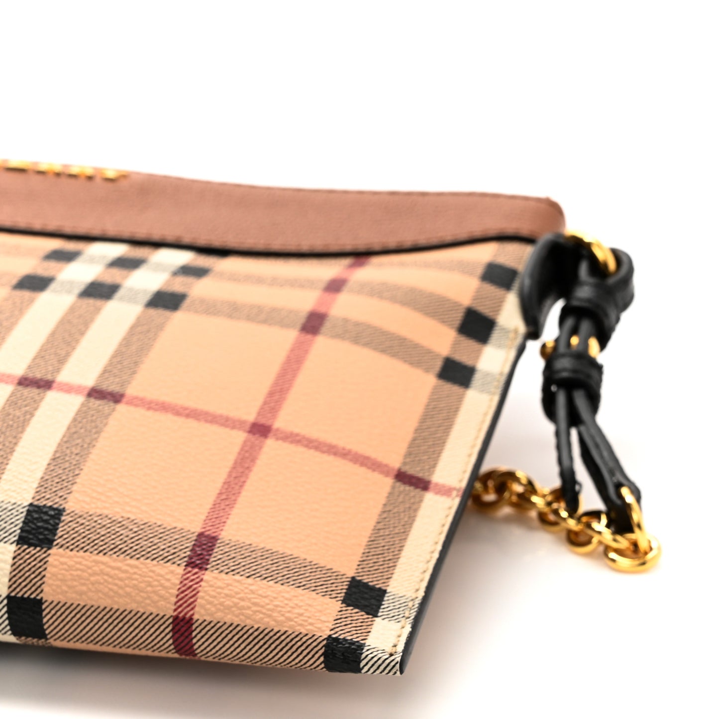 Haymarket Check Peyton Crossbody Clutch Bag Toffee