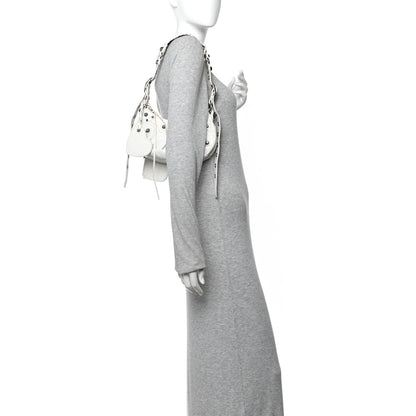 Balenciaga Agneau Arena Le Cagole Shoulder Bag XS Optic White 2 of 11