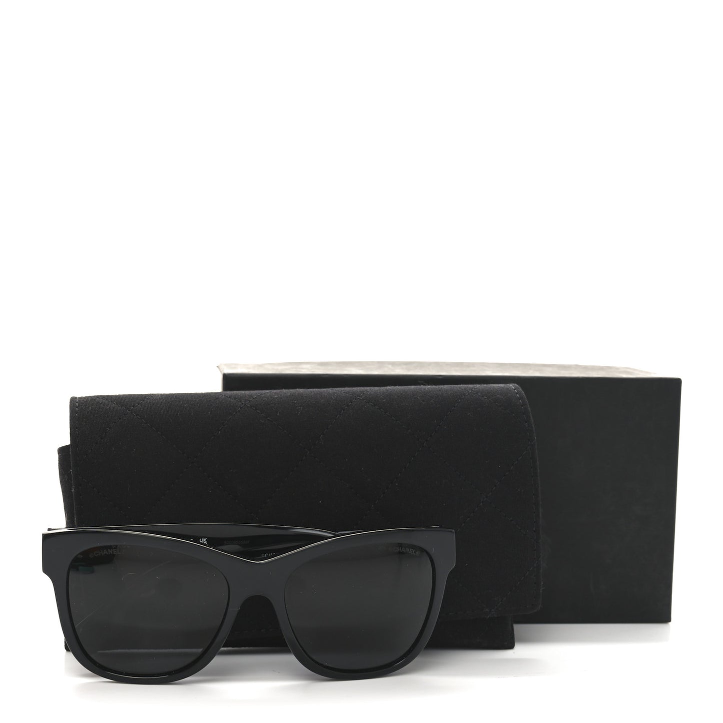 Acetate Square CC Sunglasses 5380 Black