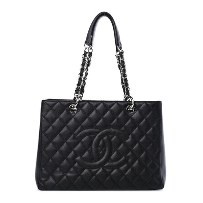 Chanel Caviar Quilted Grand Shopping Tote GST Black 1 of 4