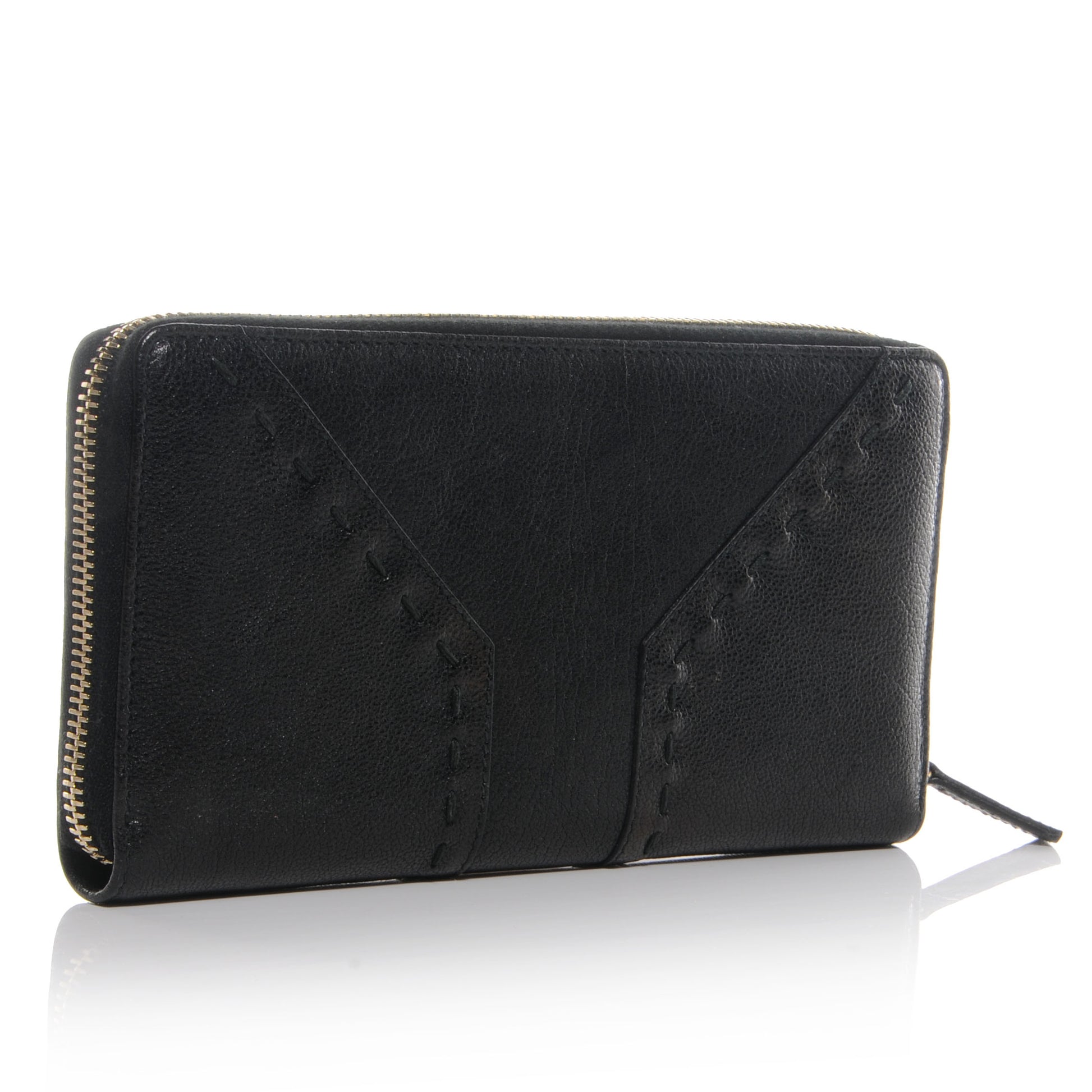 Saint Laurent Leather Muse Zip Around Wallet Black 3 of 8