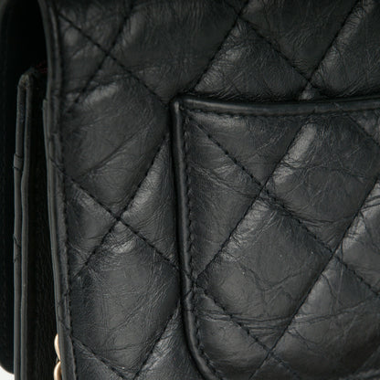 Chanel Aged Calfskin Quilted Reissue Wallet On Chain WOC Black 6 of 9