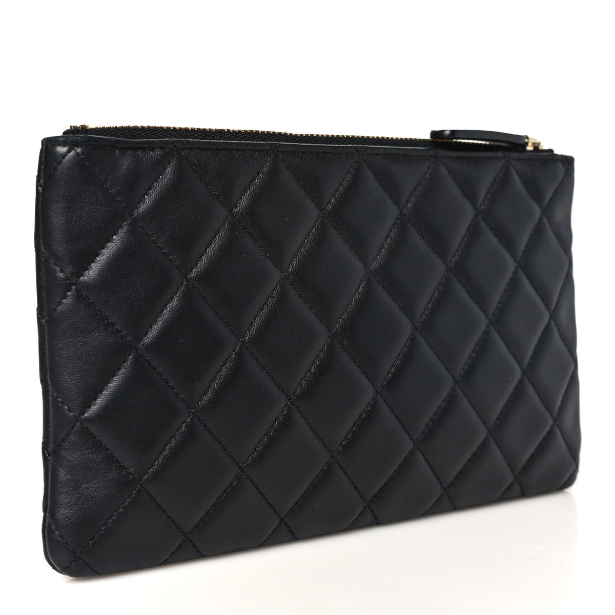 Chanel Lambskin Quilted Hollywood Charms Cosmetic Case Black 3 of 9