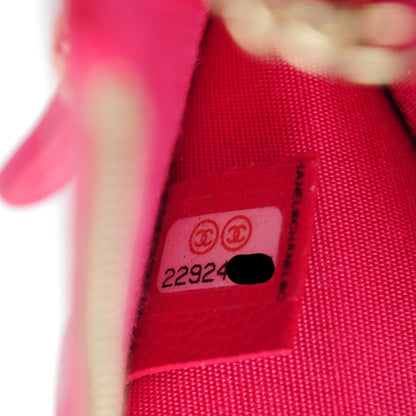 Chanel Caviar Camellia Embossed Key Holder Case Fuchsia 7 of 7