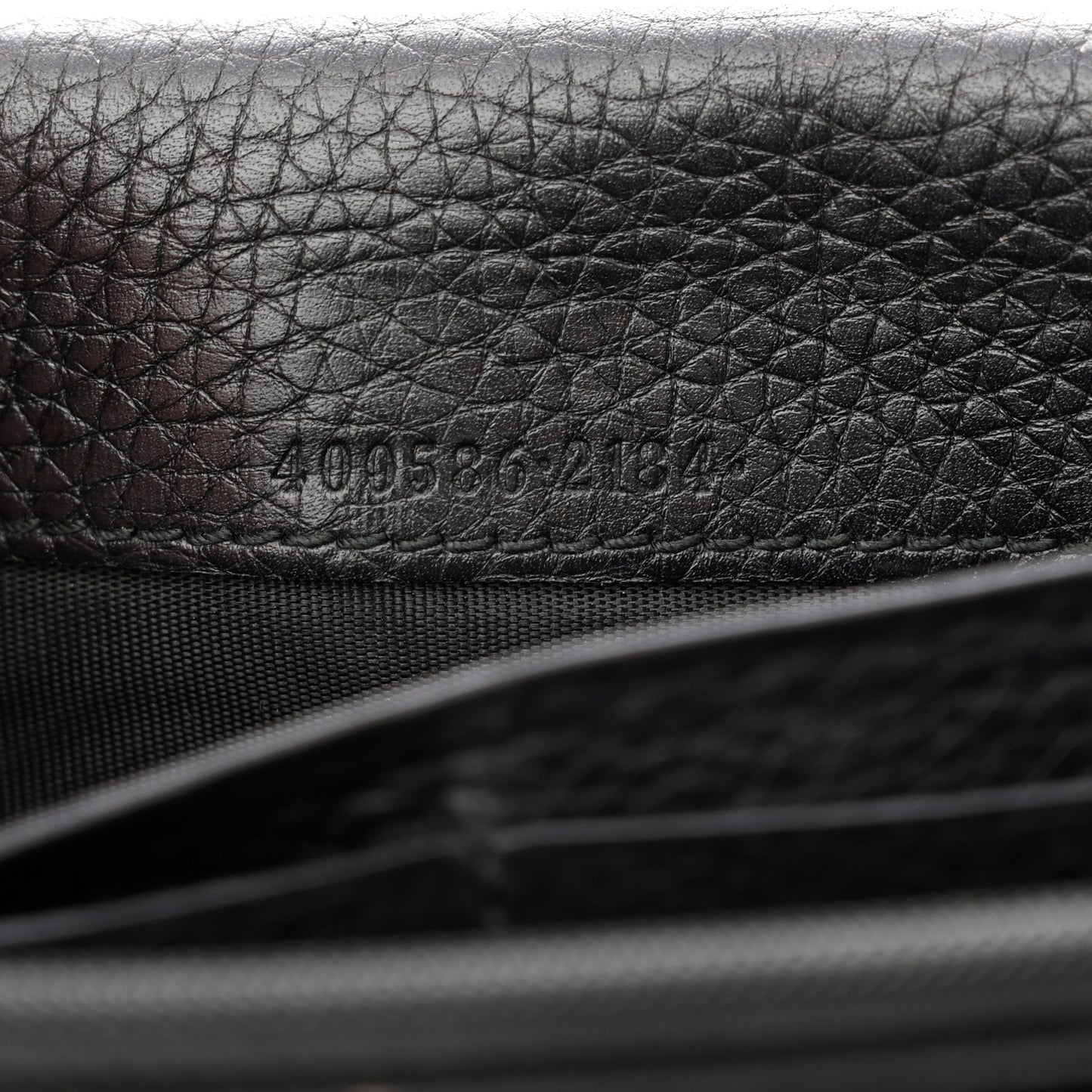 Cellarius Calfskin GG Marmont Continental Wallet Black