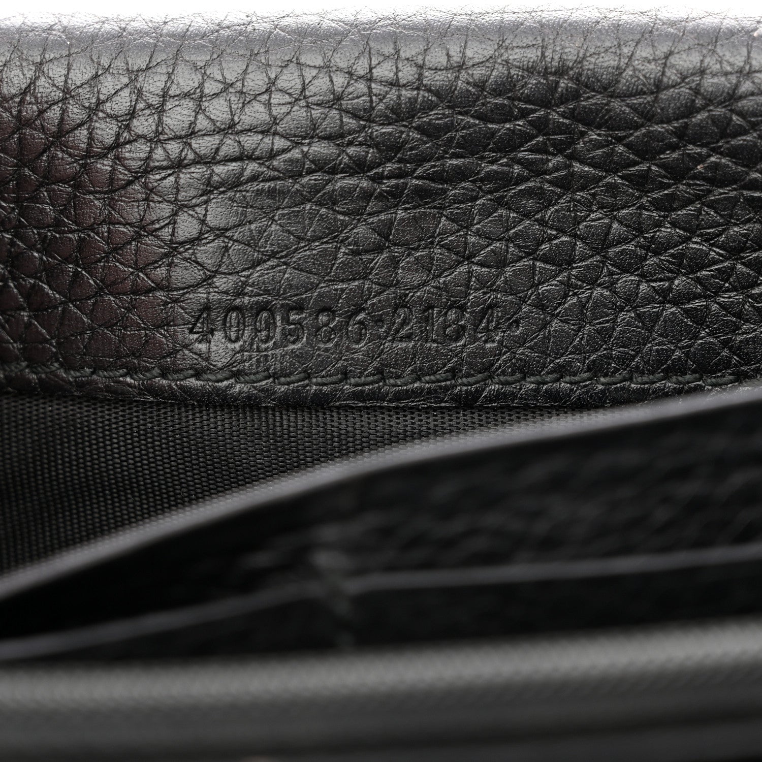 Gucci Cellarius Calfskin GG Marmont Continental Wallet Black 7 of 10
