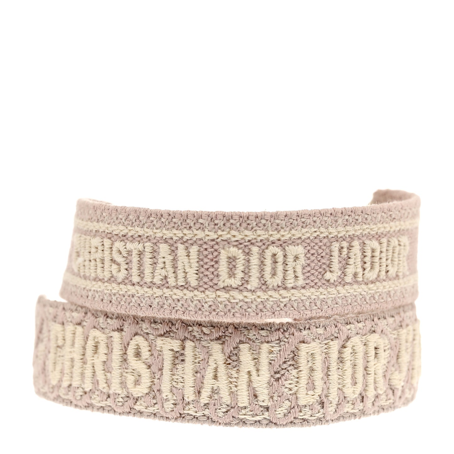 Woven Cotton J'Adior Friendship Bracelet Set Pink