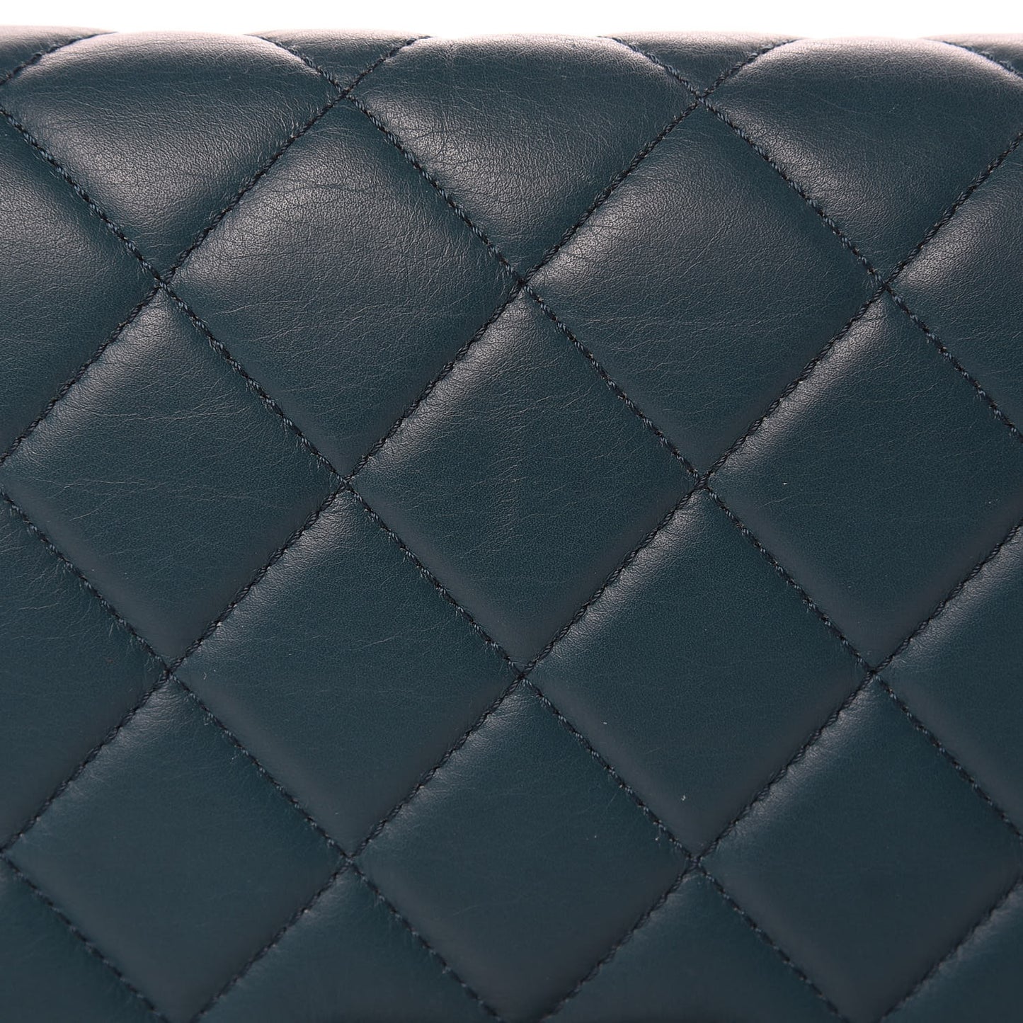 Lambskin Quilted Medium Boy Flap Dark Green