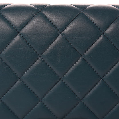 Chanel Lambskin Quilted Medium Boy Flap Dark Green 12 of 13