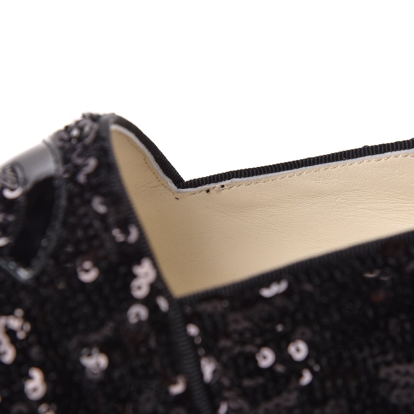 Patent Sequin CC Espadrilles 40 Black