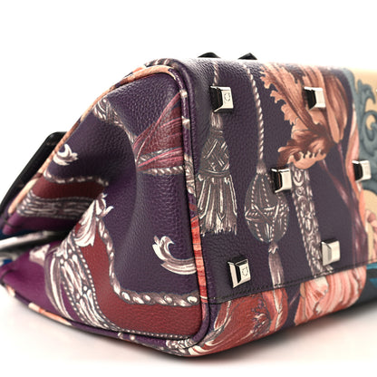 Salvatore Ferragamo Calfskin Elisabetta Piccolo Print The Studio Bag White Multicolor 9 of 10