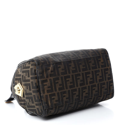 Fendi Zucca Patent Medium Chef Boston Tobacco Black 4 of 12