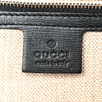 Gucci Calfskin Bamboo Bullet Top Handle Bag Black 6 of 13