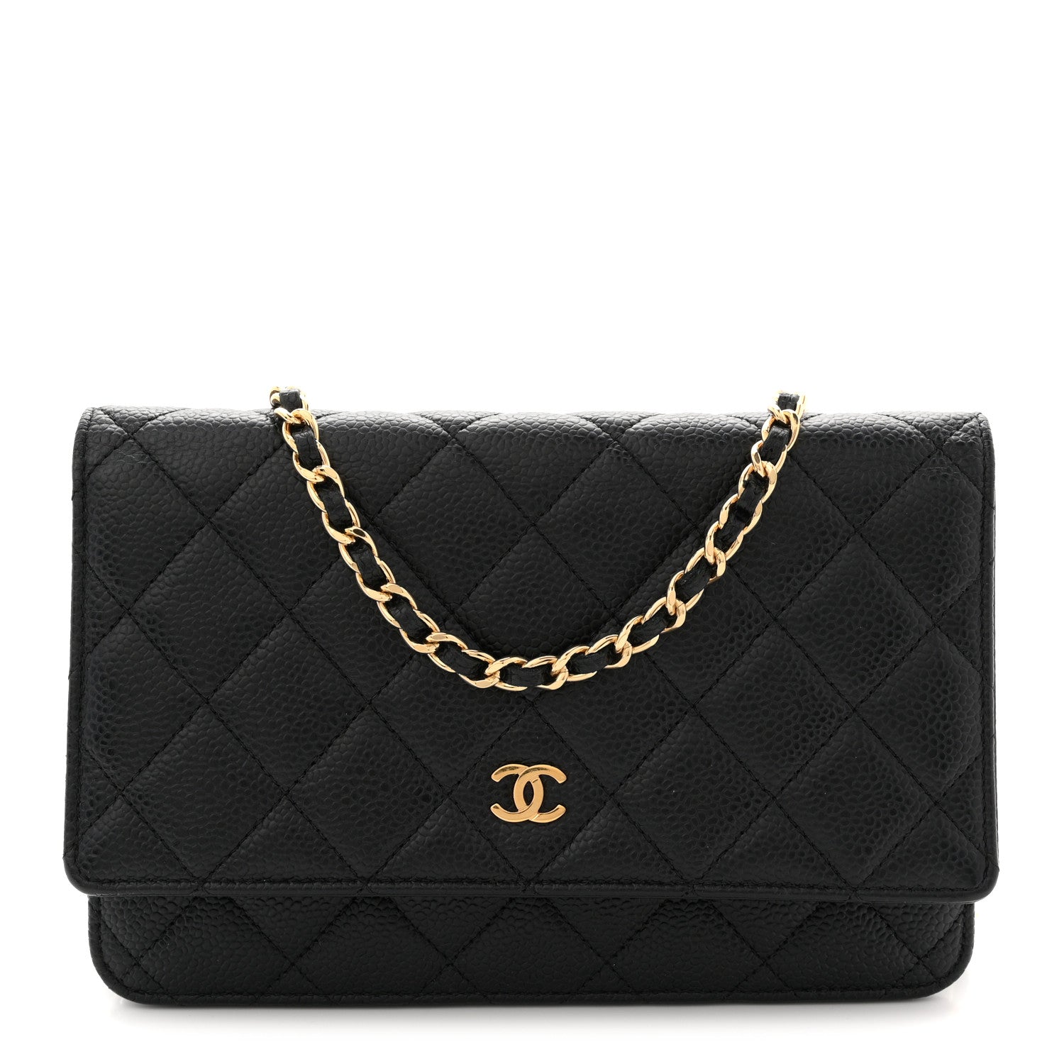 Chanel Caviar Quilted Wallet on Chain WOC Black 1 of 11