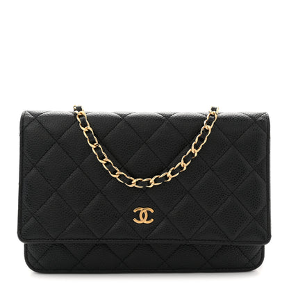 Chanel Caviar Quilted Wallet on Chain WOC Black 1 of 11