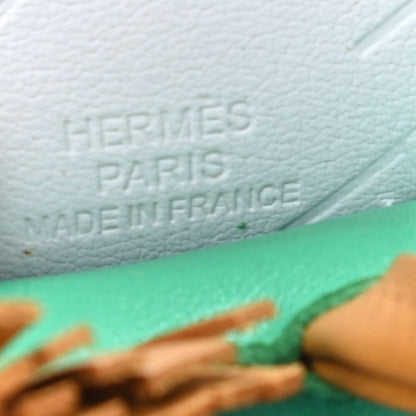 Hermes Milo Lambskin Grigri Rodeo Pegase Horse Bag Charm PM Menthe Sesame Bleu Brume 3 of 4