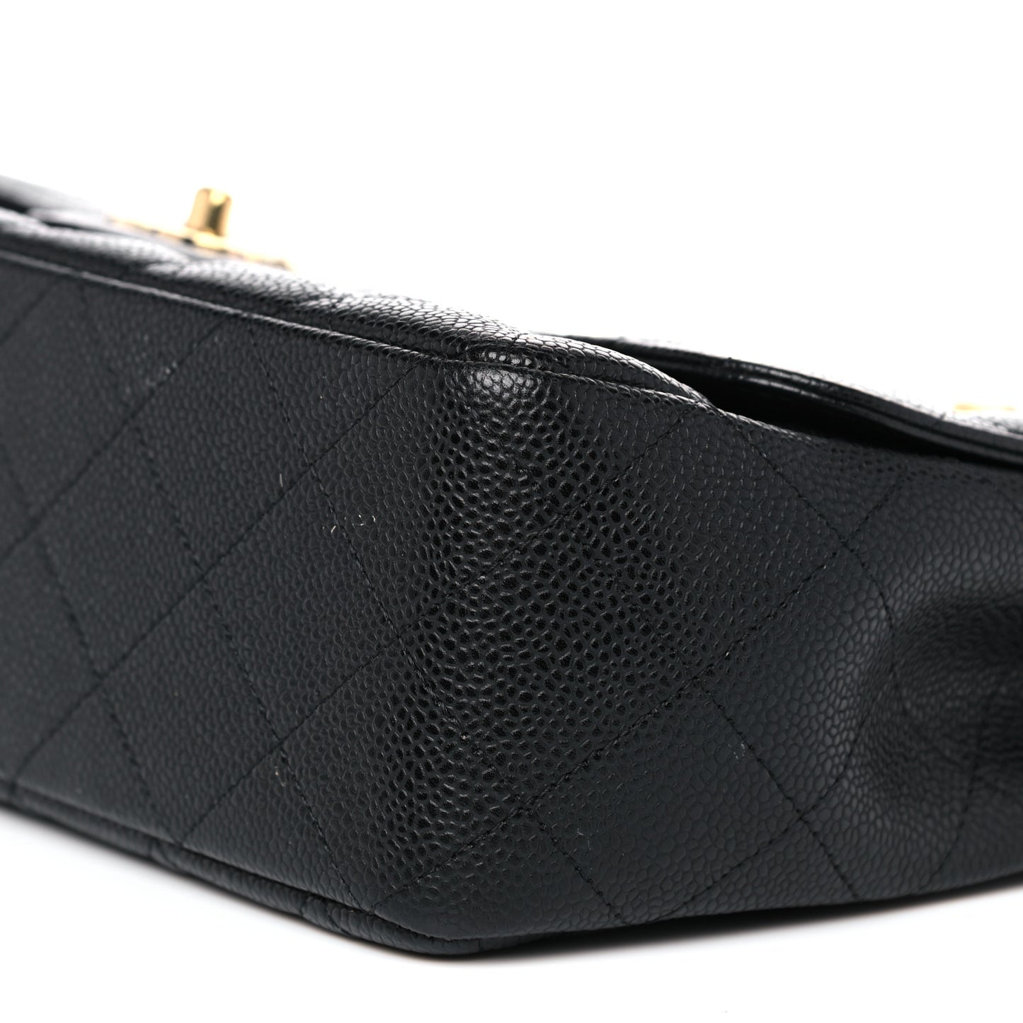 Caviar Quilted Jumbo Single Flap Black