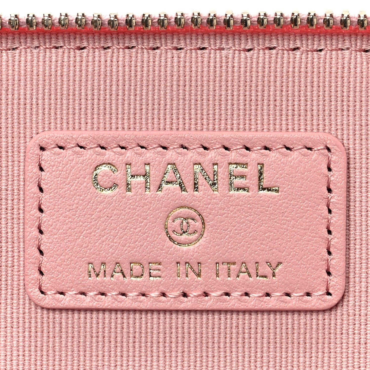 Chanel Caviar Quilted Small Vanity Case With Chain Pink 6 of 8