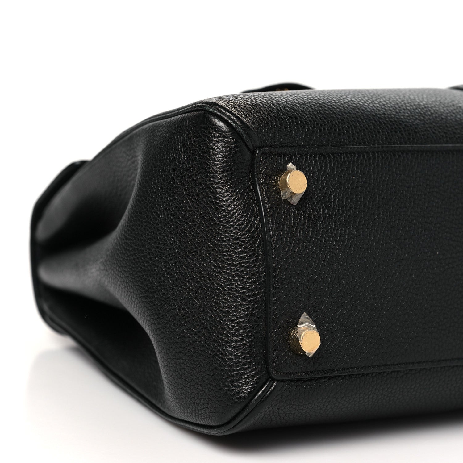 Celine Grained Calfskin Classique 16 Top Handle Bag Black 9 of 10
