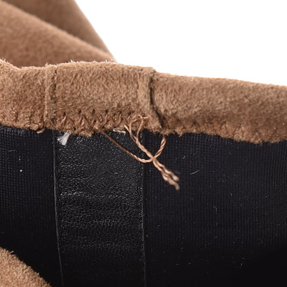 Hermes Suede Belted Boots 37.5 Brown 8 of 8