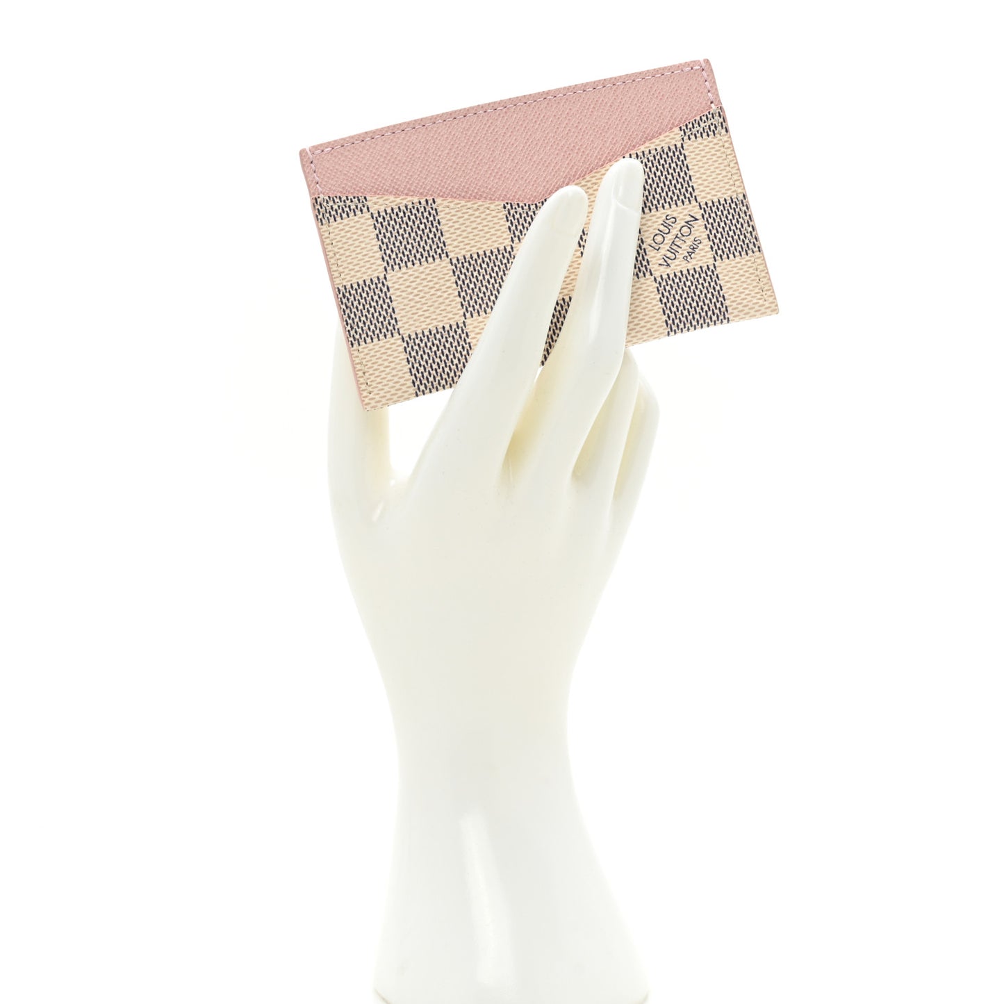 Damier Azur Daily Card Holder Rose Ballerine