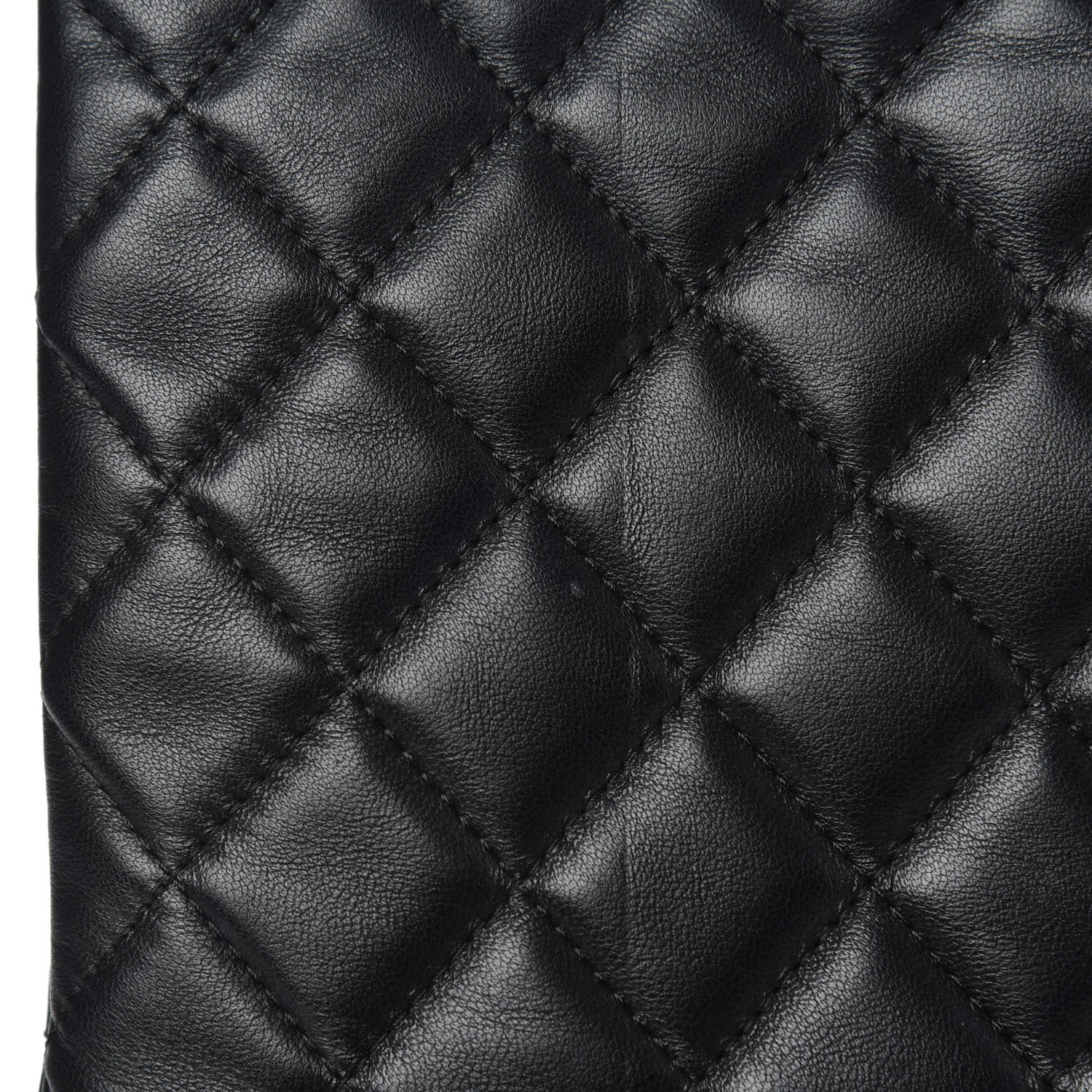 Chanel Lambskin Quilted Medium Cosmetic Case Black 11 of 12