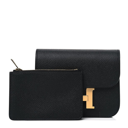 Hermes Epsom Constance Slim Wallet Black 2 of 6
