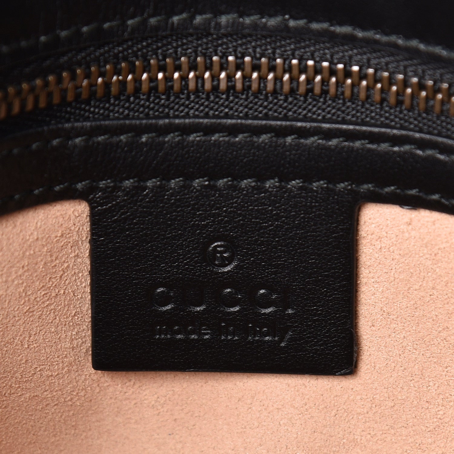 Gucci Calfskin Matelasse Small GG Marmont Shoulder Bag Black 6 of 9