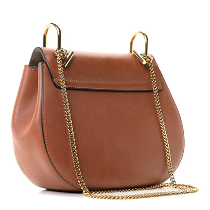 Chloe Calfskin Perforated Mini Drew Shoulder Bag Caramel 2 of 9
