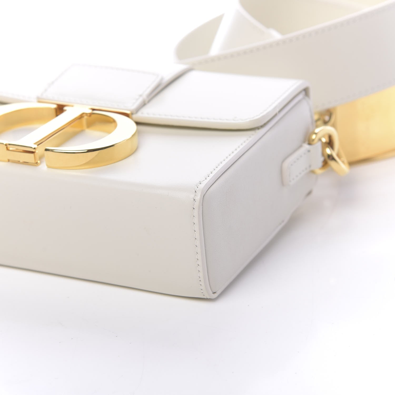 Christian Dior Smooth Calfskin 30 Montaigne Box Bag White 9 of 10