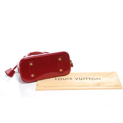 Louis Vuitton Vernis Rayures Alma BB Pomme D'Amour 5 of 8