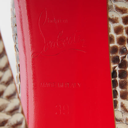 Christian Louboutin Ayers Daffodile 160 Pumps 39 Stone 7 of 7