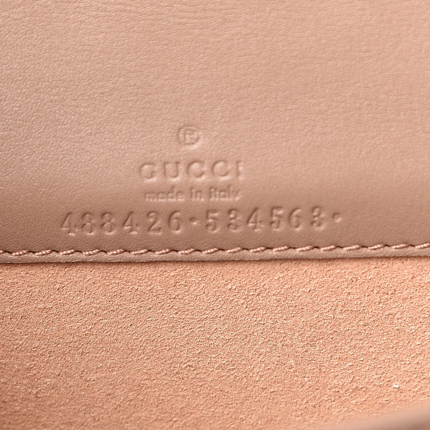Gucci Calfskin Matelasse GG Marmont Mini Bag Porcelain Rose 6 of 11